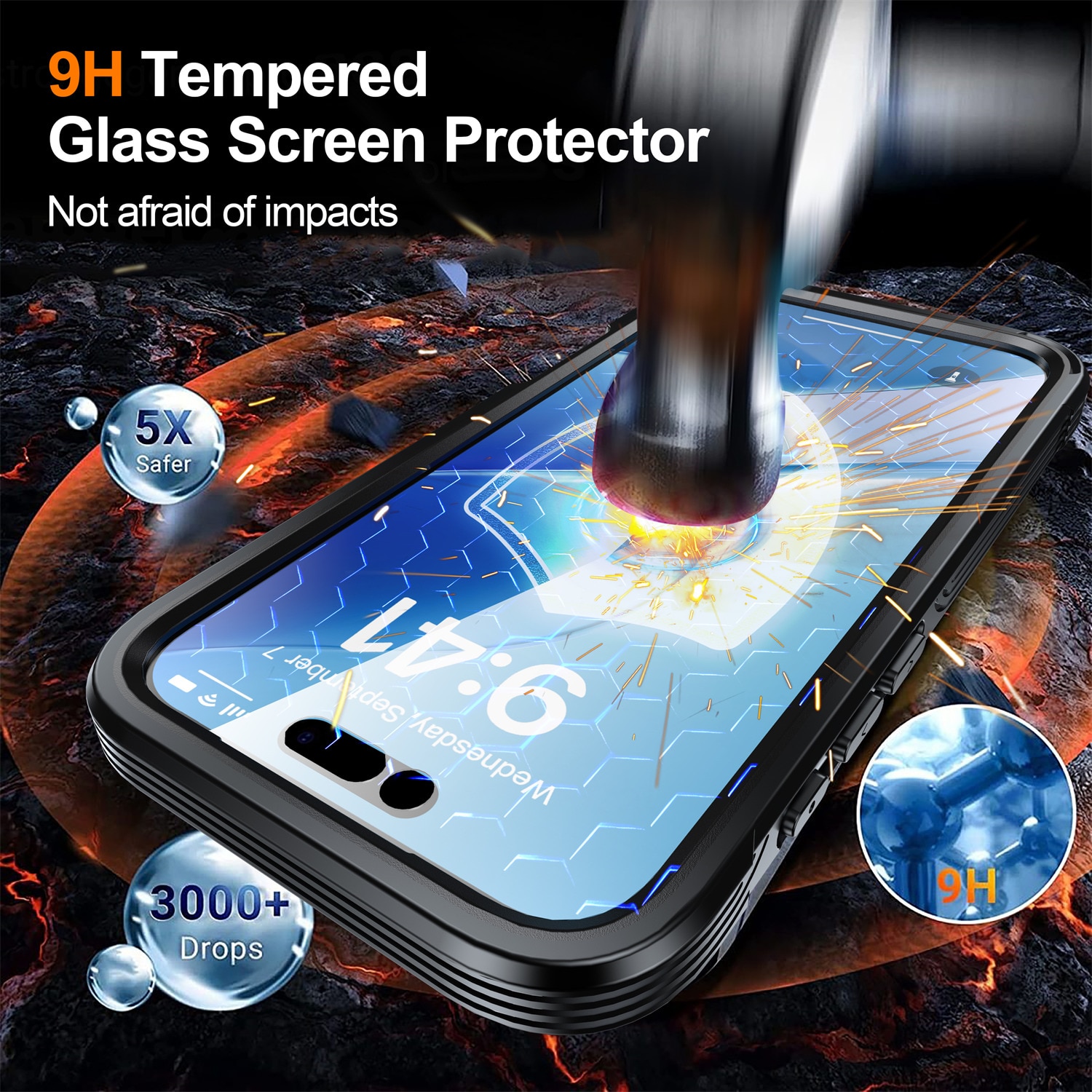 Premium Full Protection Case iPhone 17 Air Black