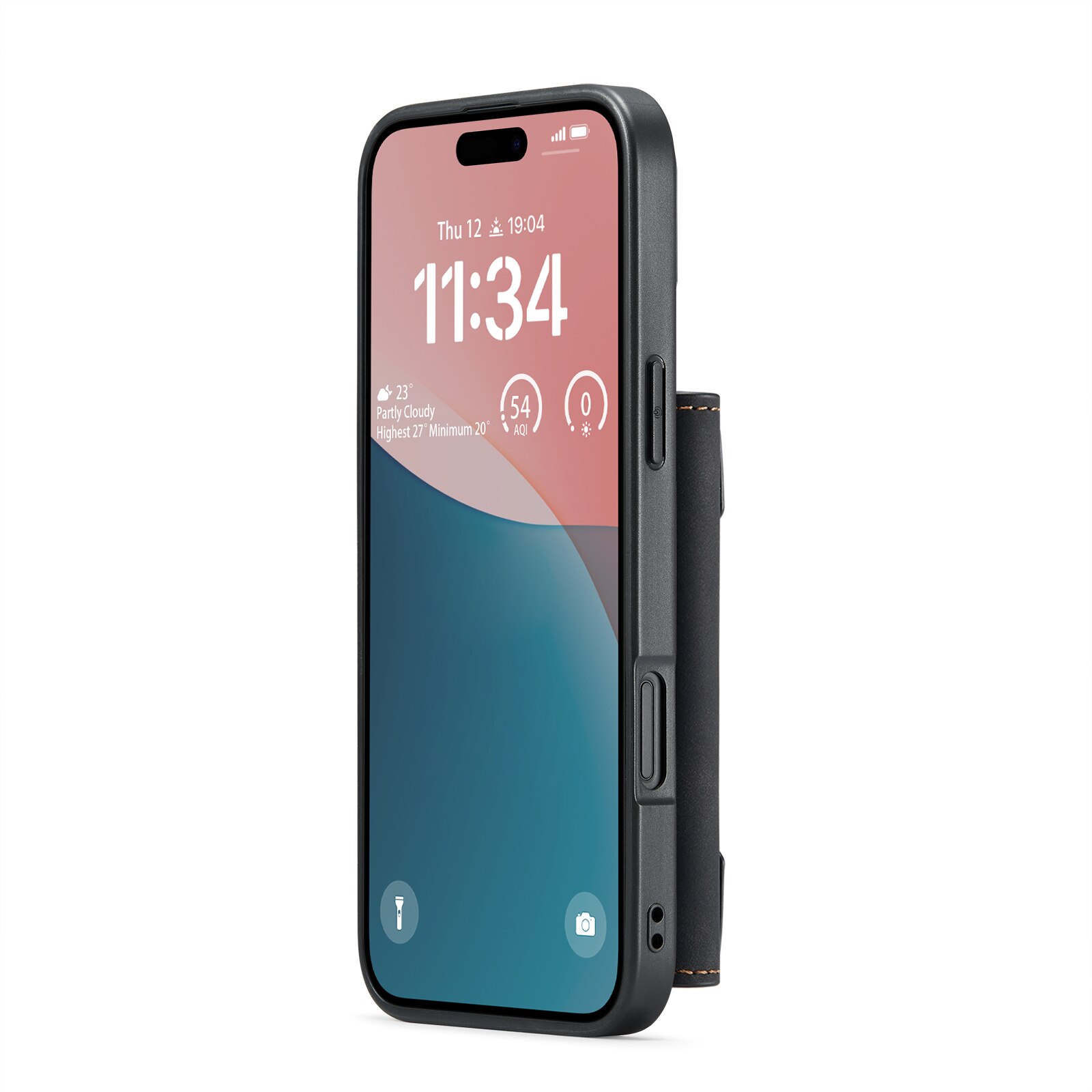 Magnetic Card Slot Case iPhone 17 Svart