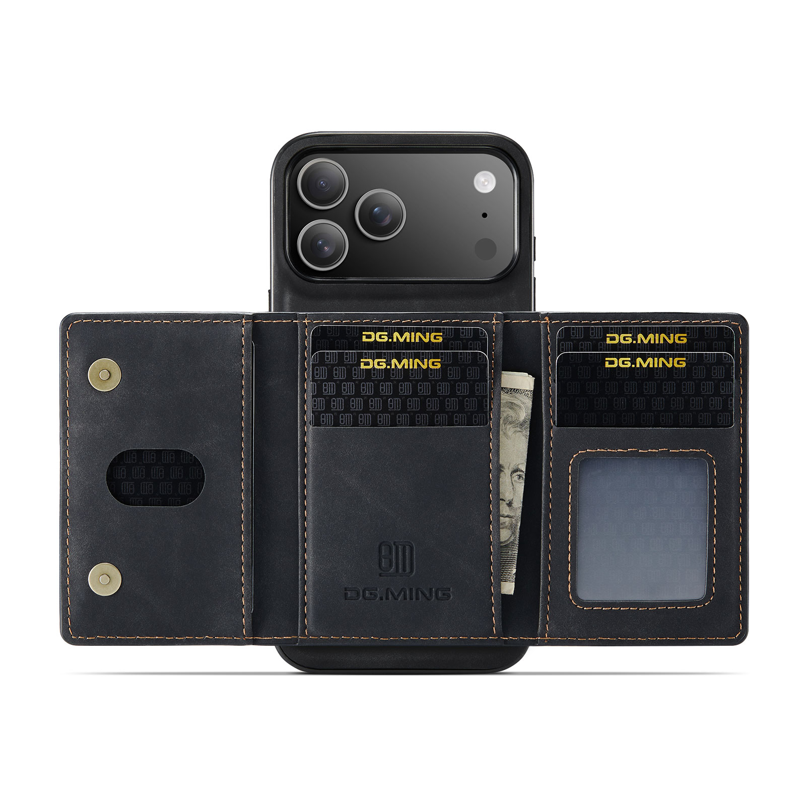 Magnetic Card Slot Case iPhone 17 Pro Max Svart