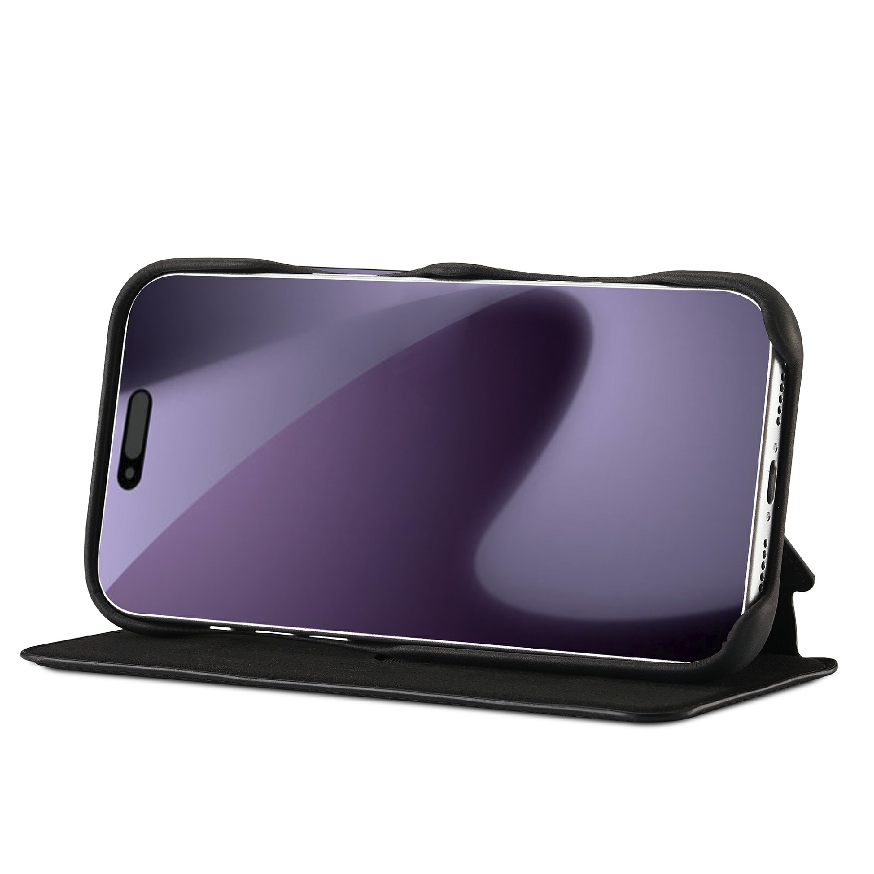 Slim Lommebokdeksel iPhone 17 Pro Svart
