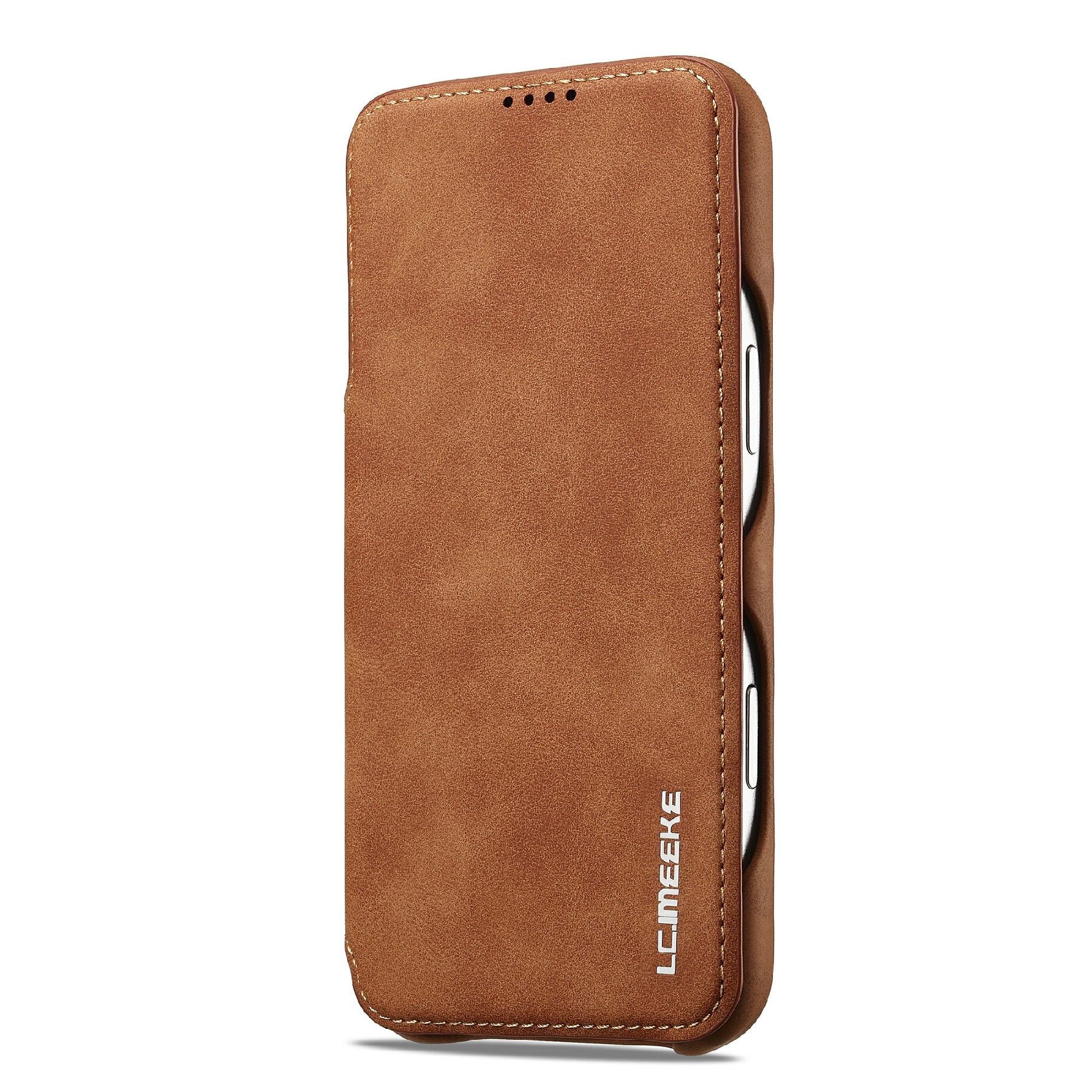 Slim Lommebokdeksel iPhone 17 Pro Cognac