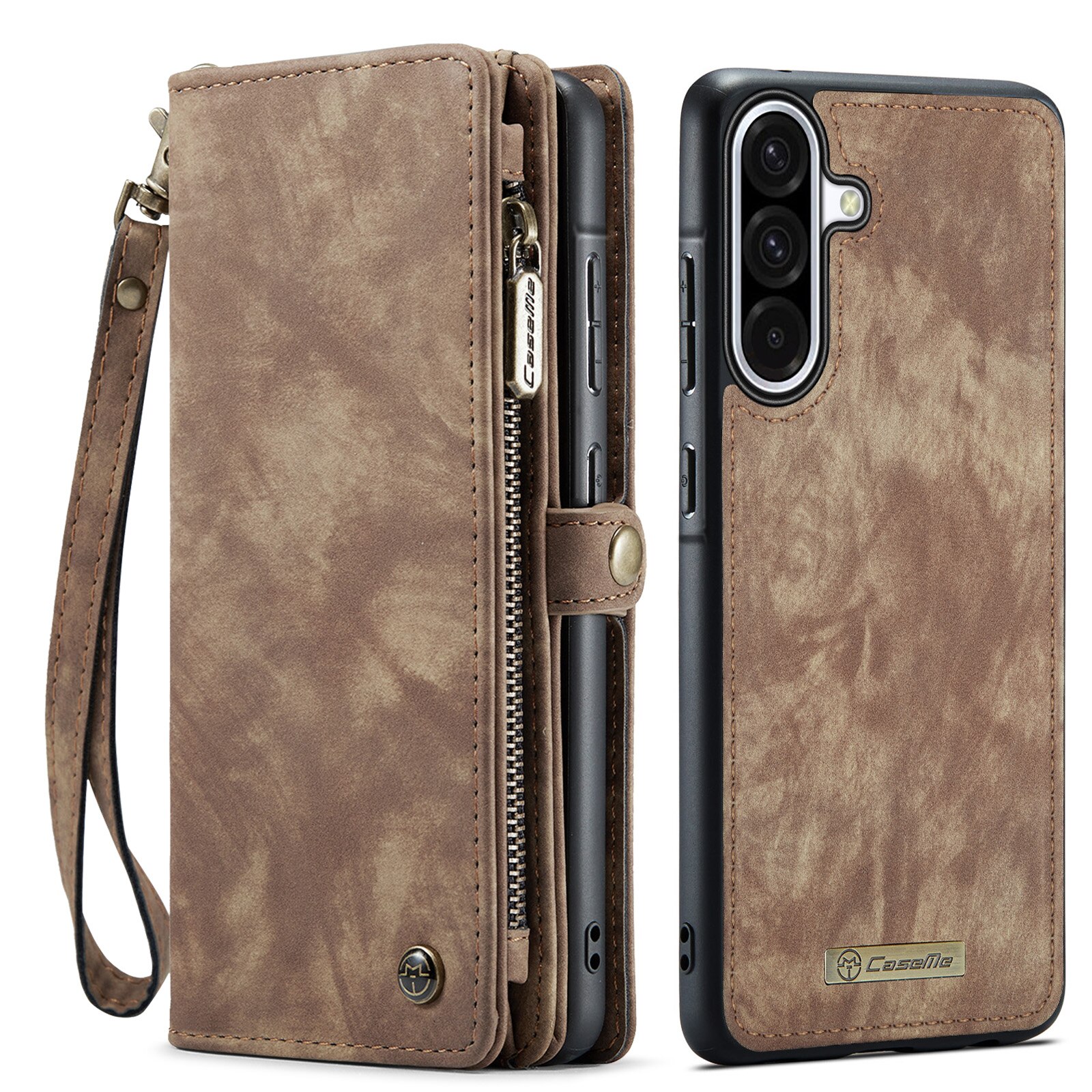 Multi-slot Lommeboksetui Samsung Galaxy A17 Brun