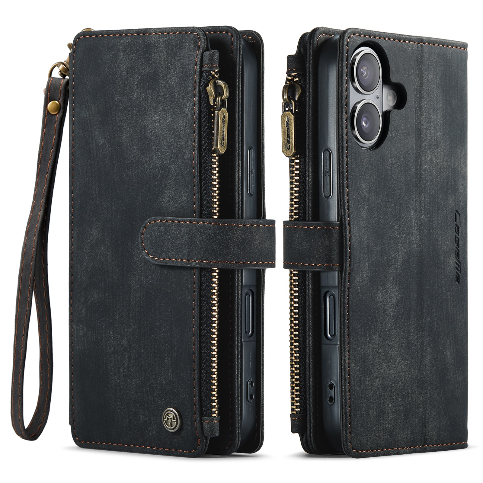 Zipper Wallet iPhone 17 Svart