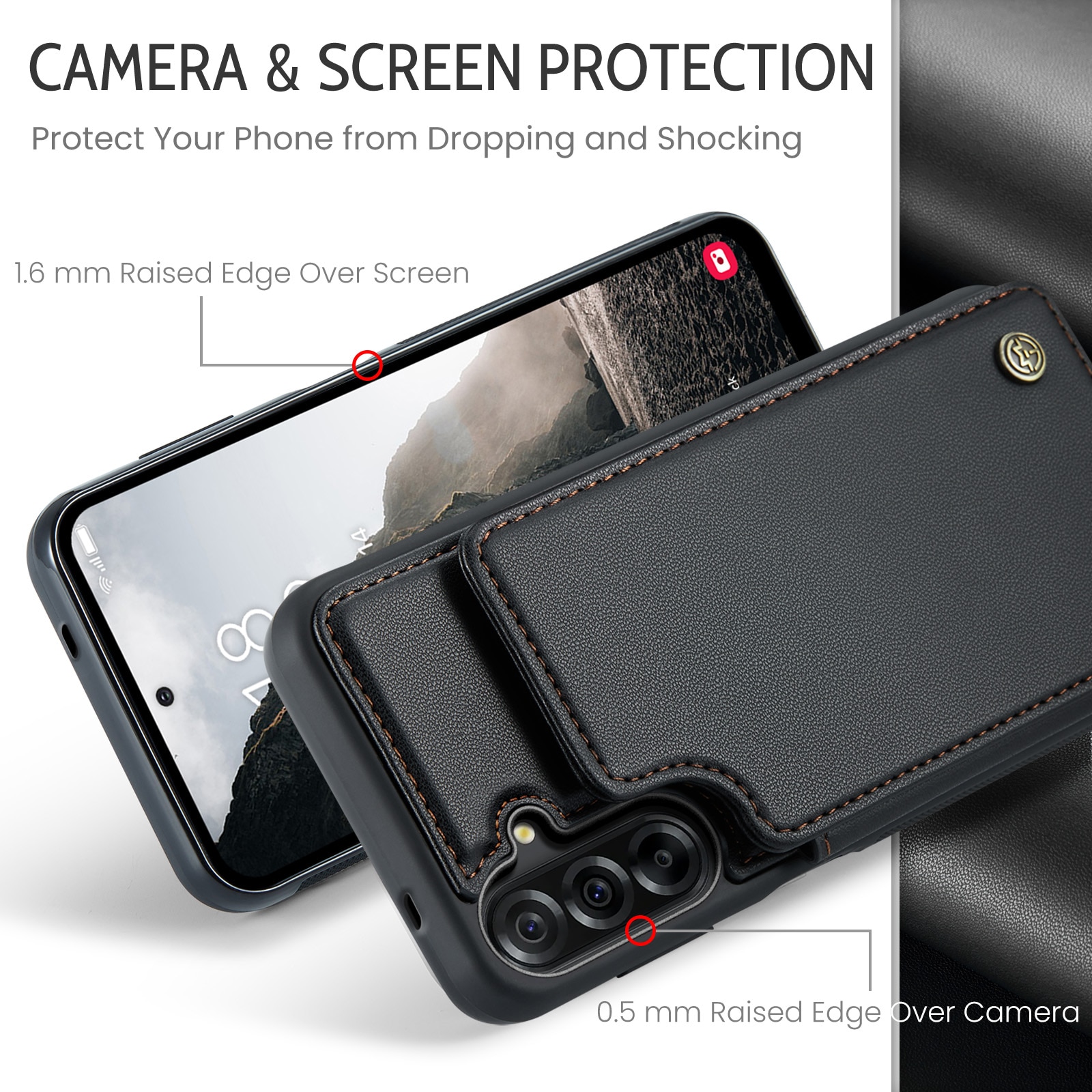 RFID blocking Lommebokdeksel Samsung Galaxy A17 svart
