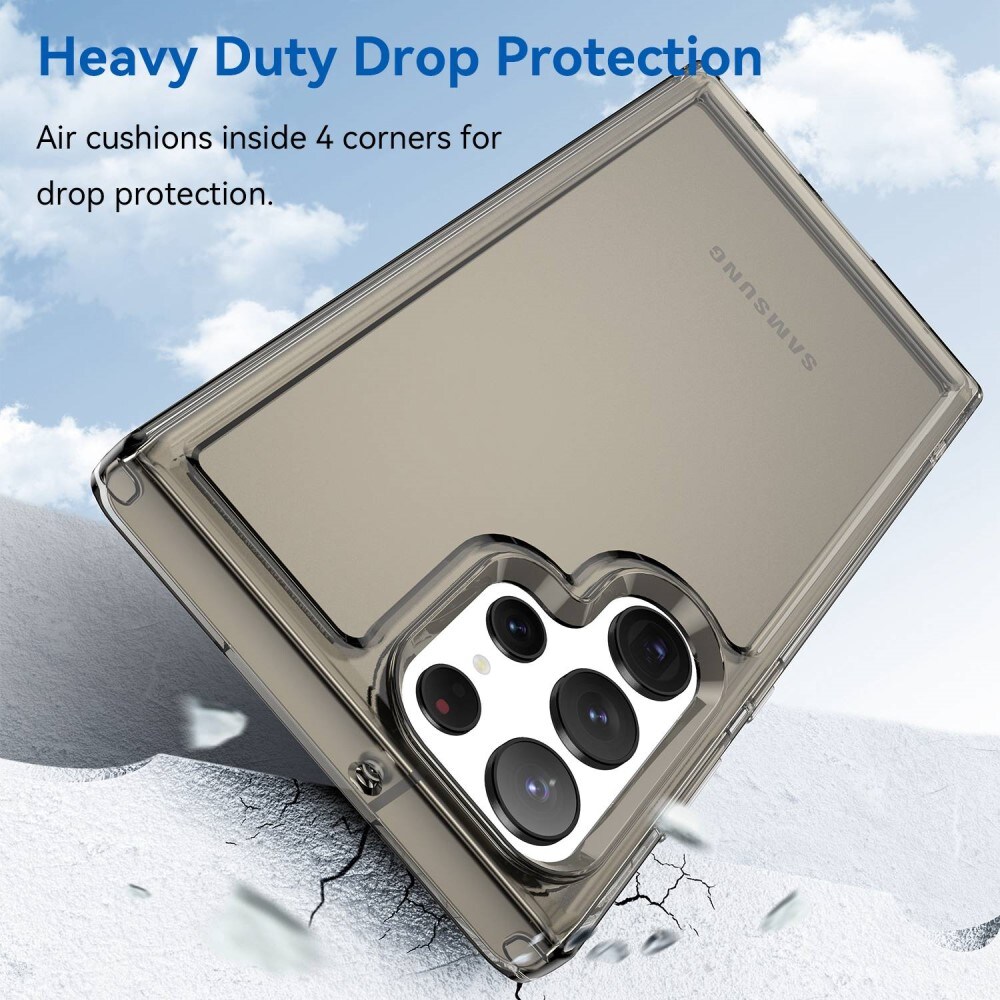 Crystal Hybrid Case Samsung Galaxy S23 Ultra grå