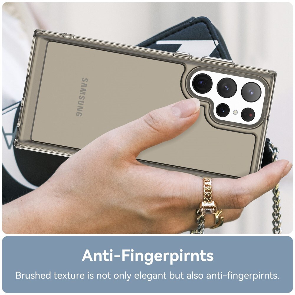 Crystal Hybrid Case Samsung Galaxy S23 Ultra grå