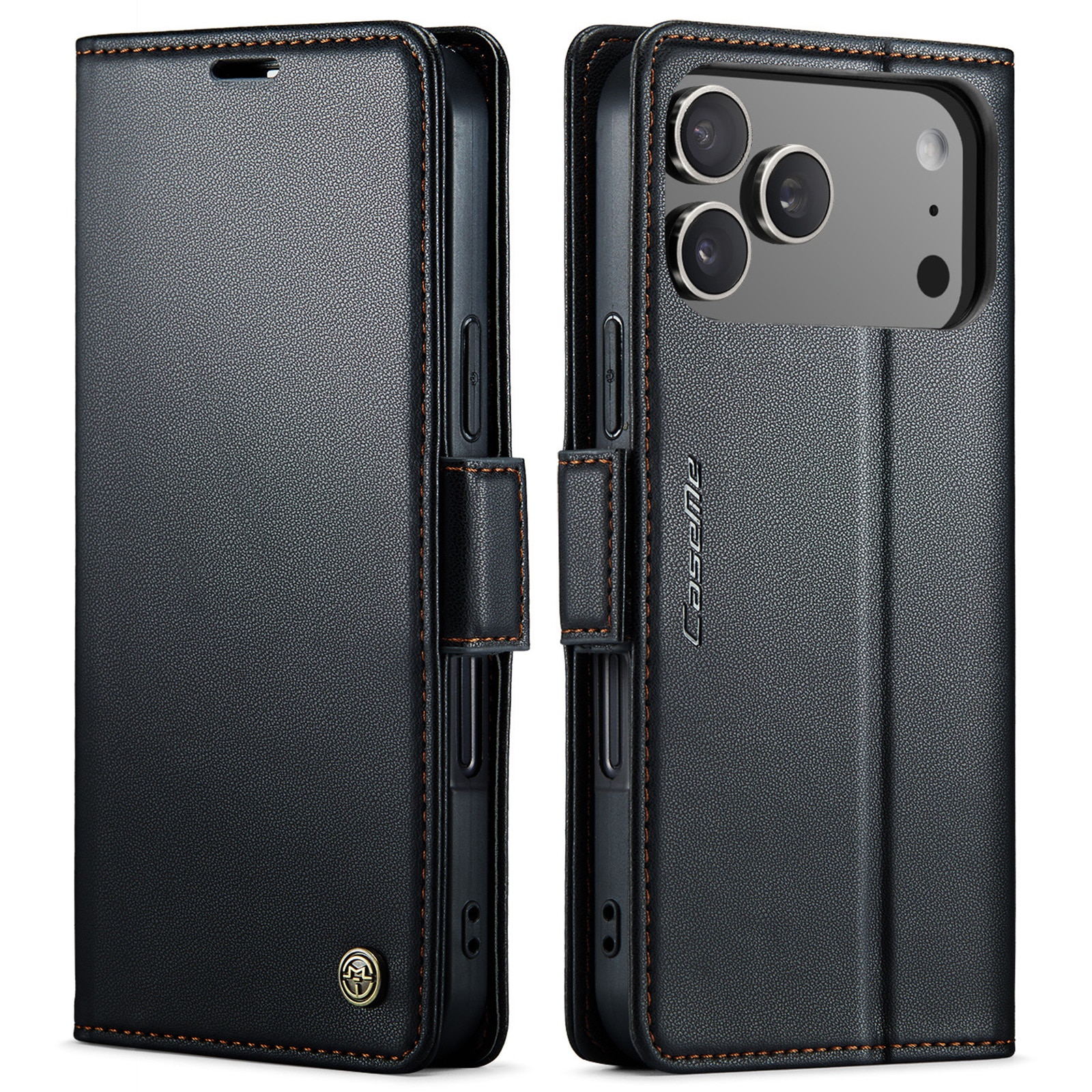 RFID blocking Slim Lommebokveske iPhone 17 Pro Svart