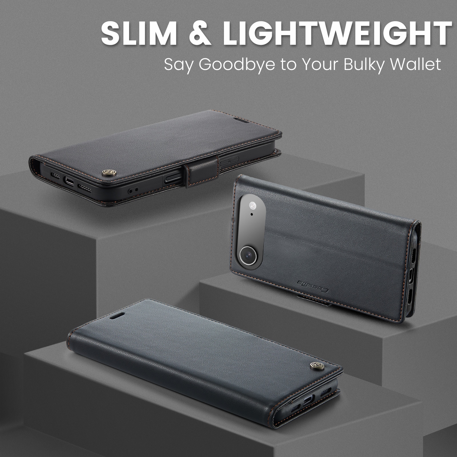 RFID blocking Slim Lommebokveske iPhone 17 Air Svart