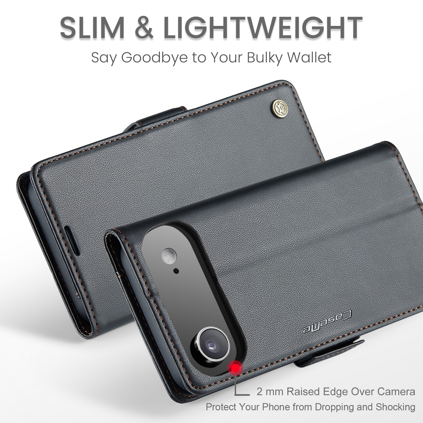 RFID blocking Slim Lommebokveske iPhone 17 Air Svart