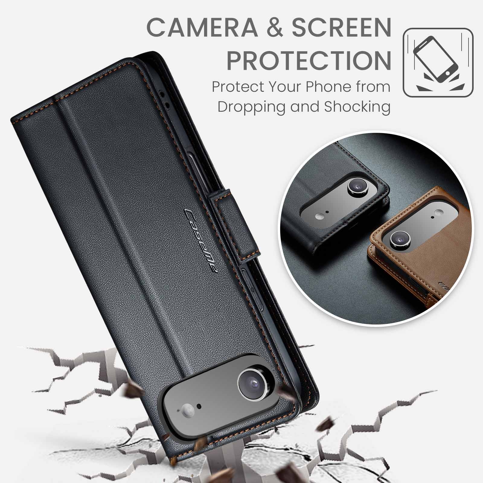 RFID blocking Slim Lommebokveske iPhone 17 Air Svart