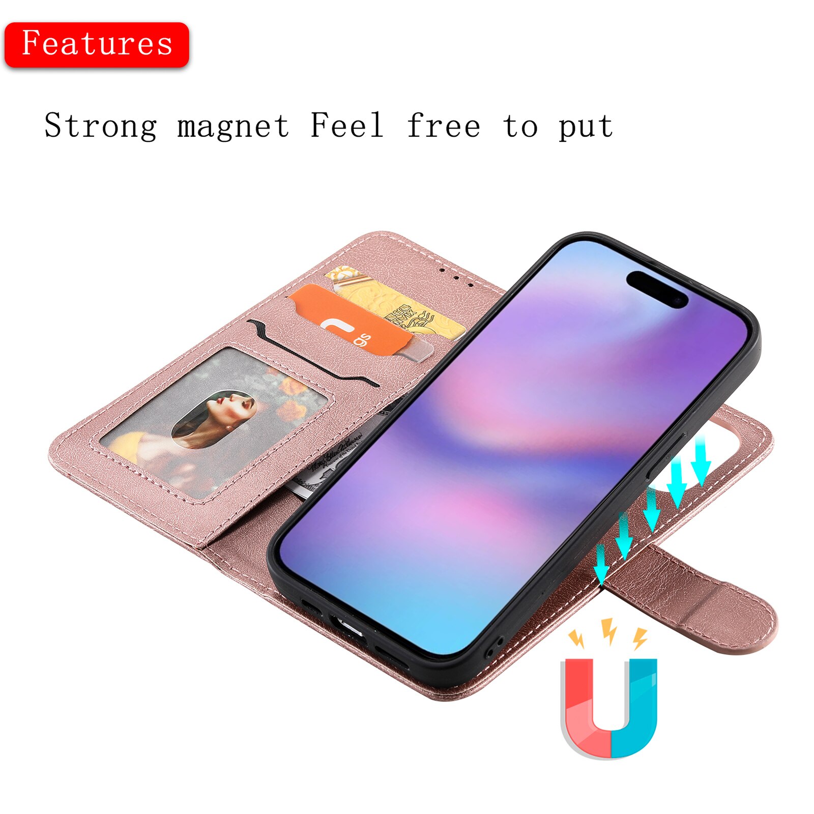 Magnetisk mobiletui iPhone 17 Rosa