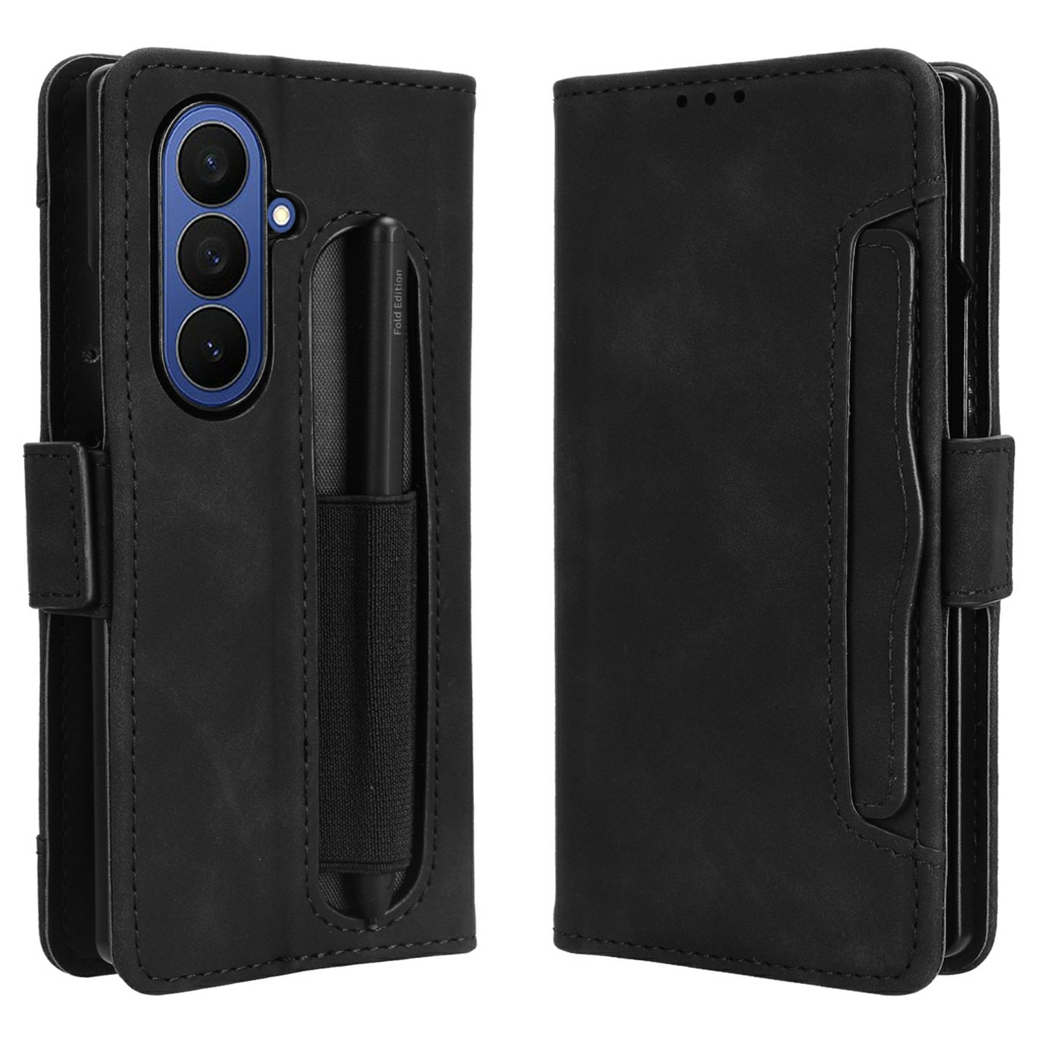 Multi Lommebokdeksel Pencil-holder Samsung Galaxy Z Fold 7 svart