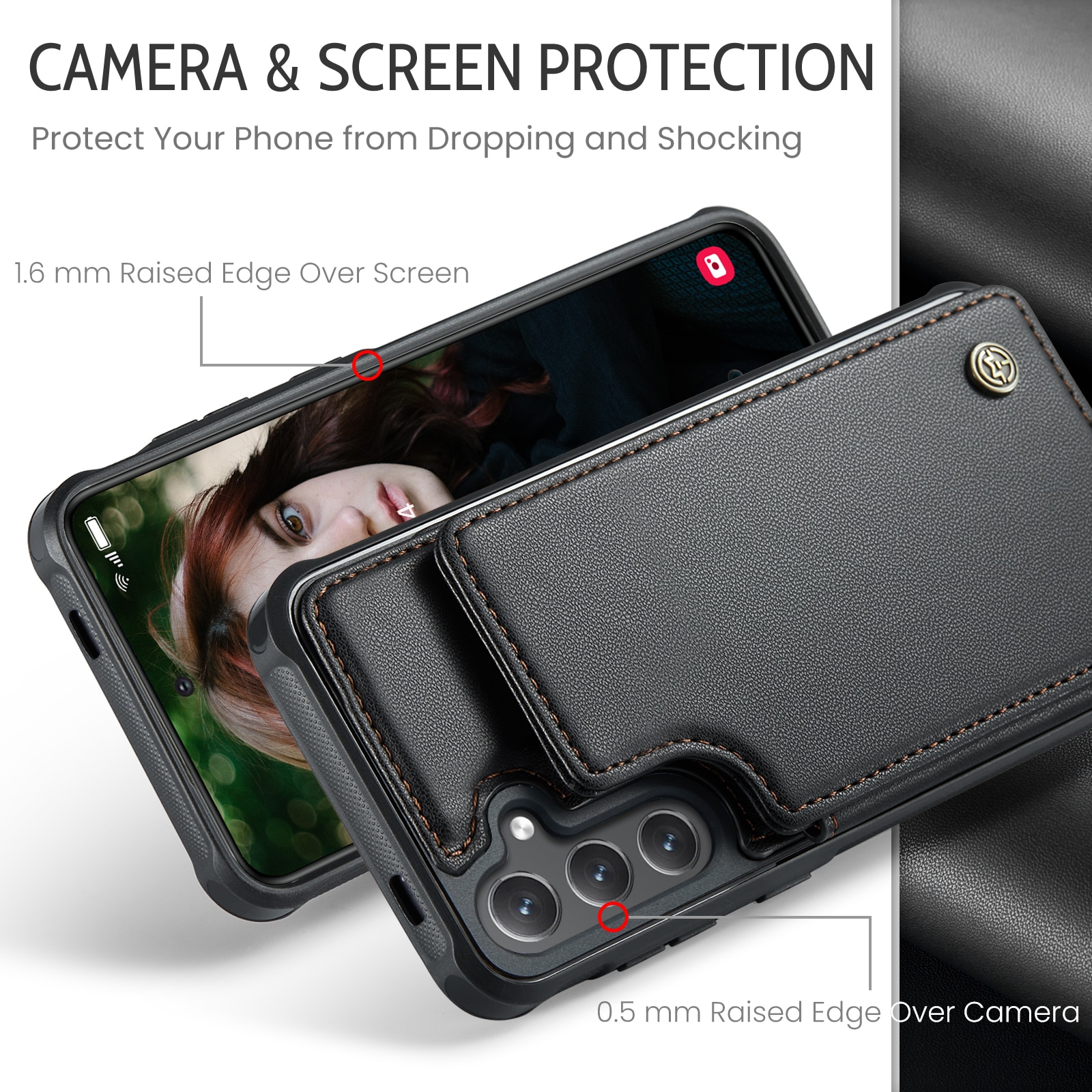 RFID blocking Lommebokdeksel Samsung Galaxy S25 FE svart