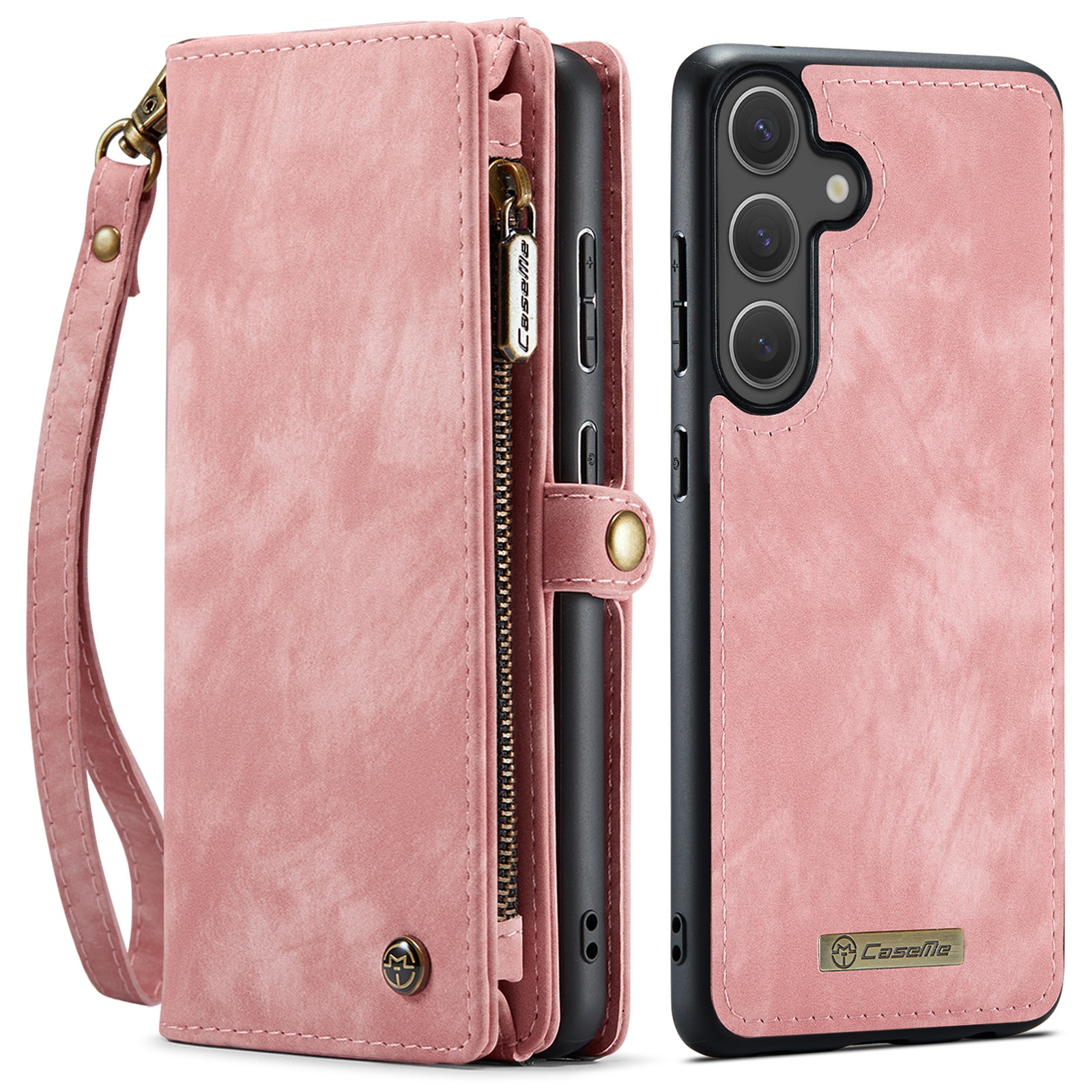 Multi-slot Lommeboksetui Samsung Galaxy S25 FE Rosa