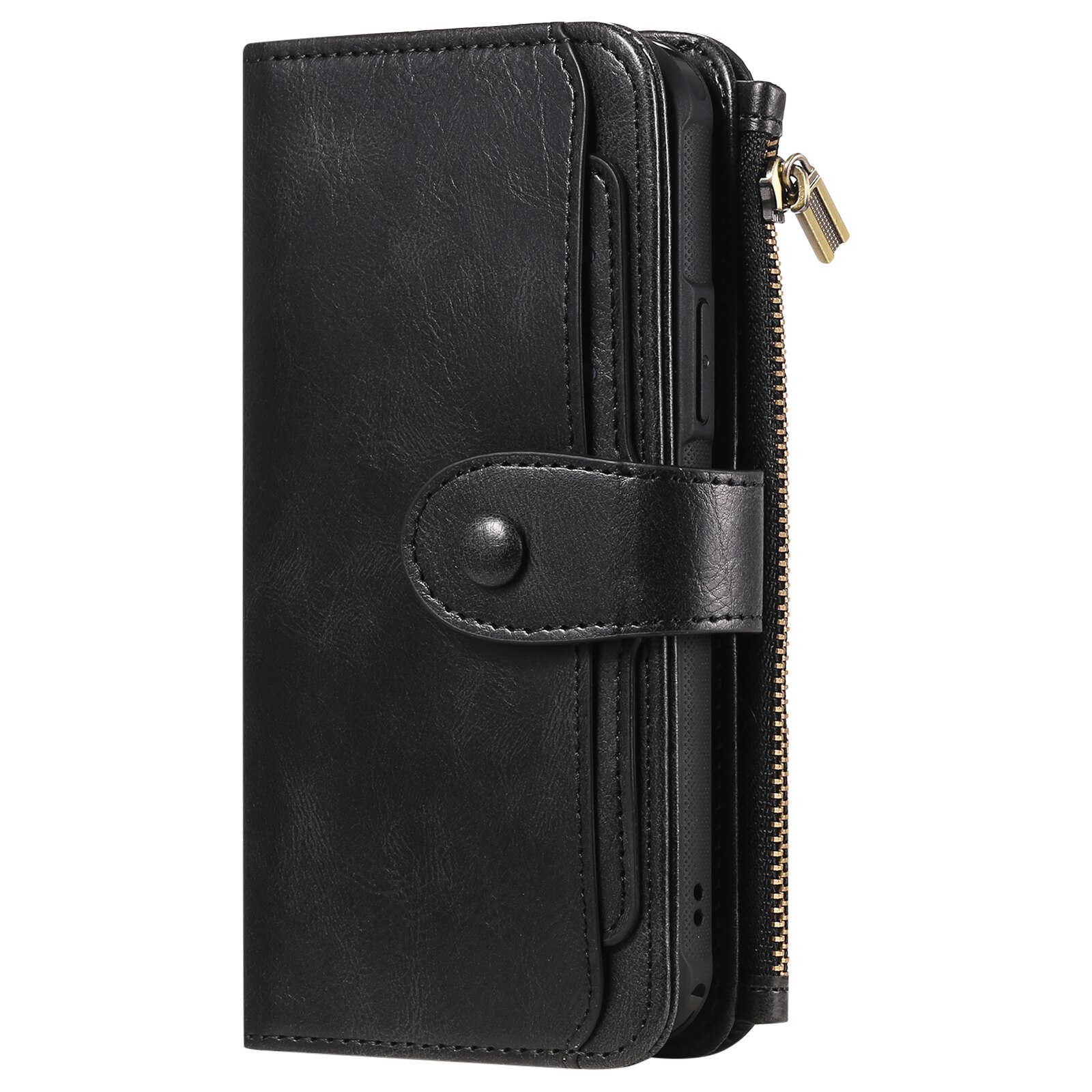 Magnet Leather Multi-Wallet iPhone 17 Pro svart