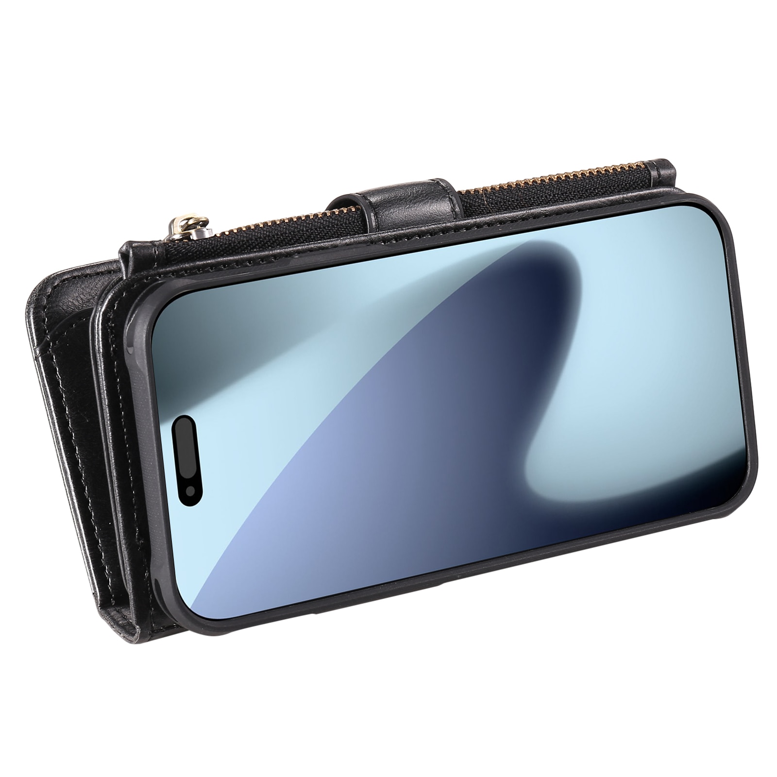 Magnet Leather Multi-Wallet iPhone 17 Pro Max svart