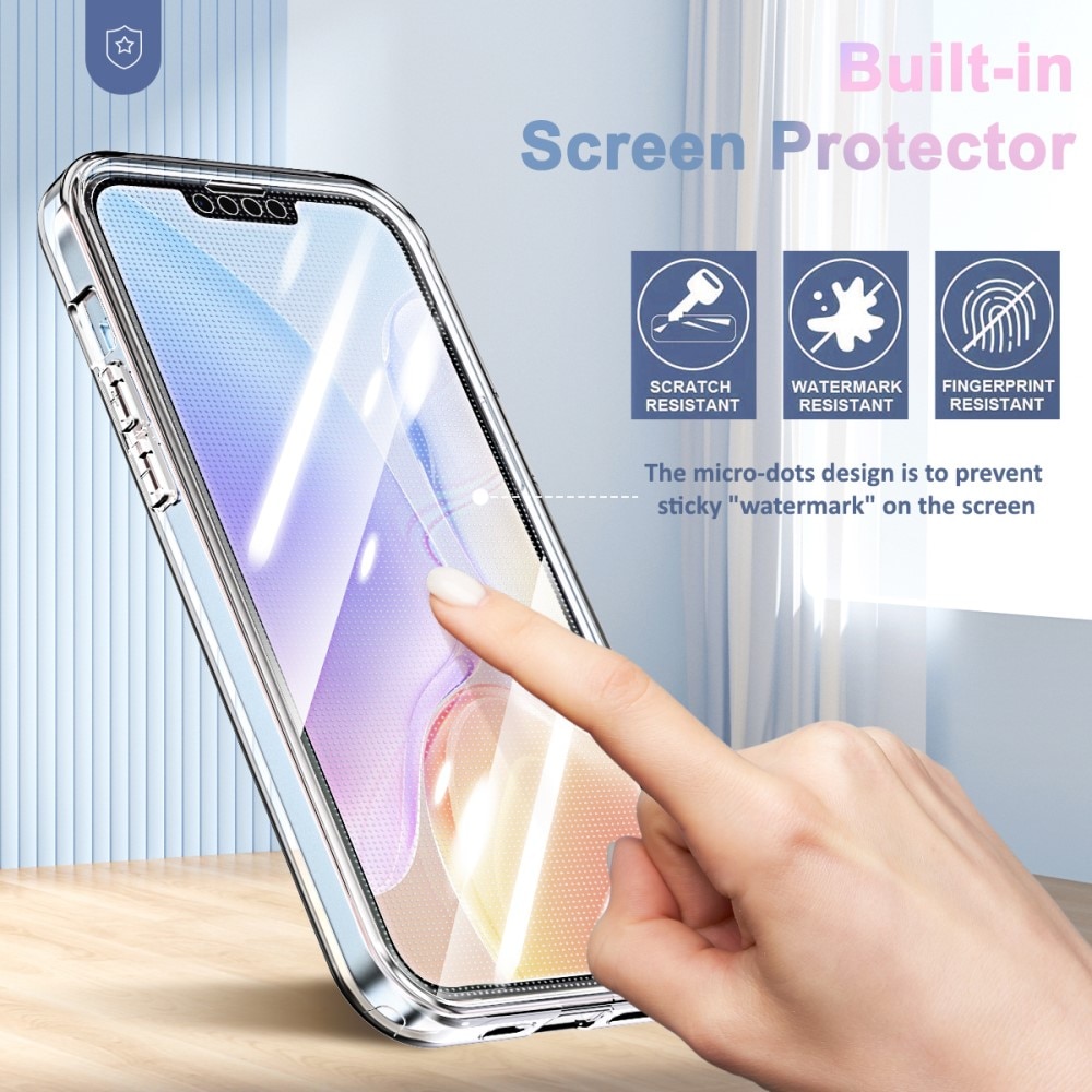 Full Protection Case iPhone 14 Plus gjennomsiktig