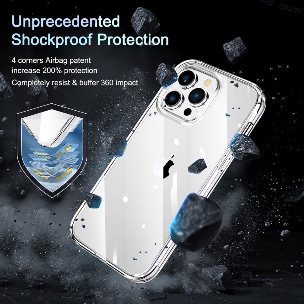 Full Protection Case iPhone 14 Pro Max gjennomsiktig