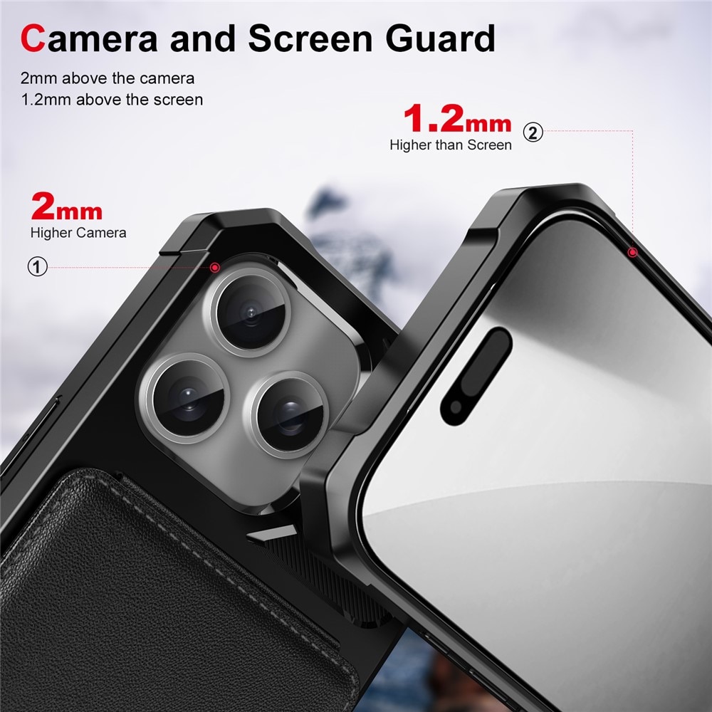 Clean Multi-slot Case iPhone 17 Pro Max Svart