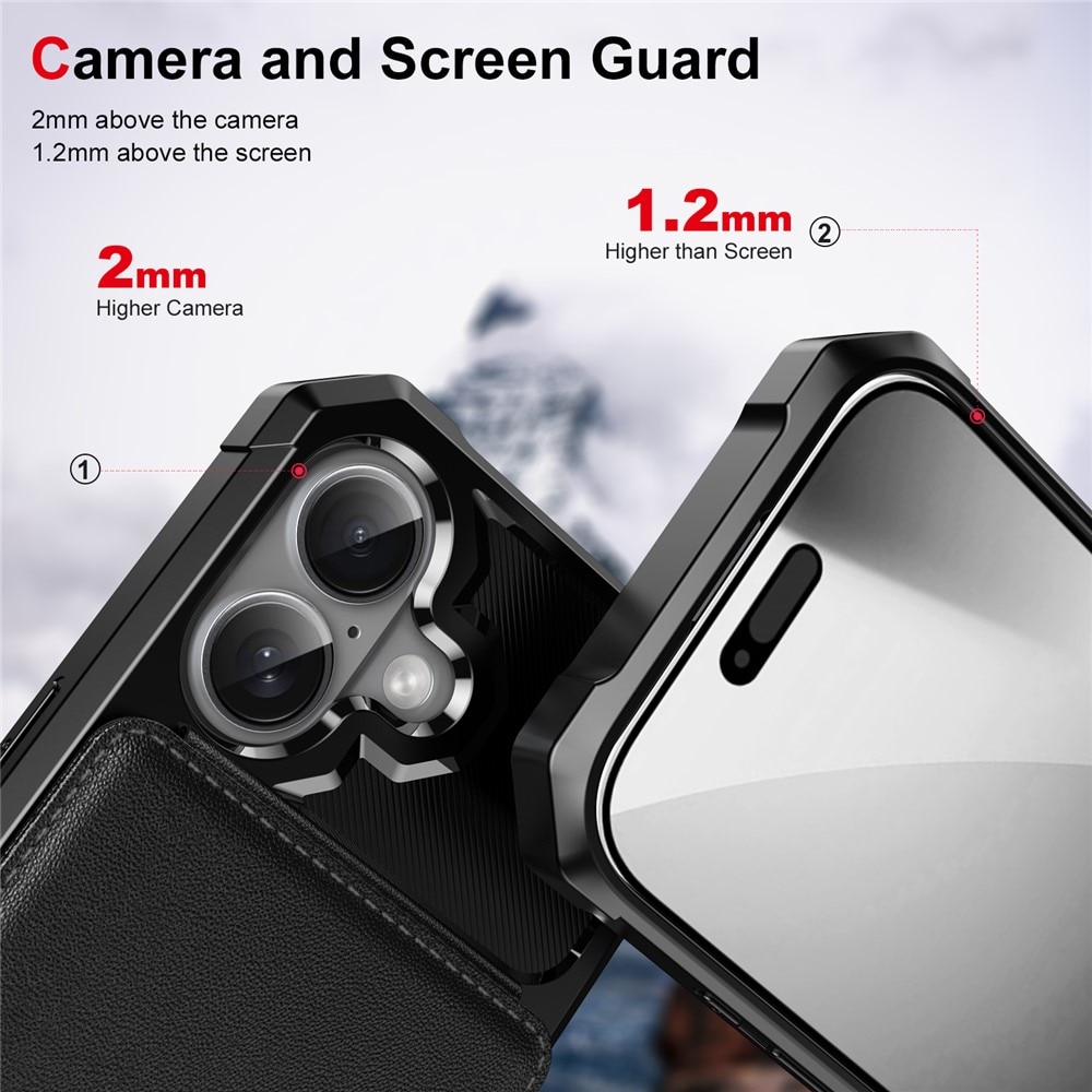 Clean Multi-slot Case iPhone 17 Svart