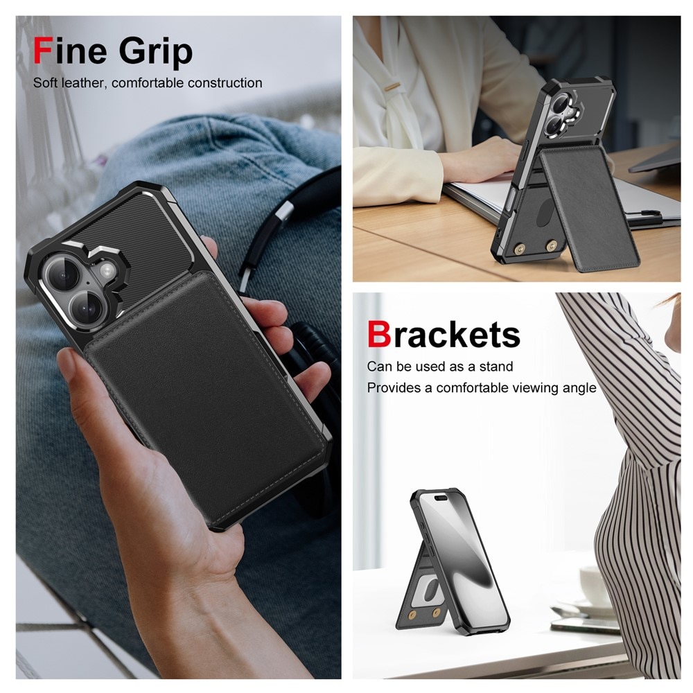 Clean Multi-slot Case iPhone 17 Svart