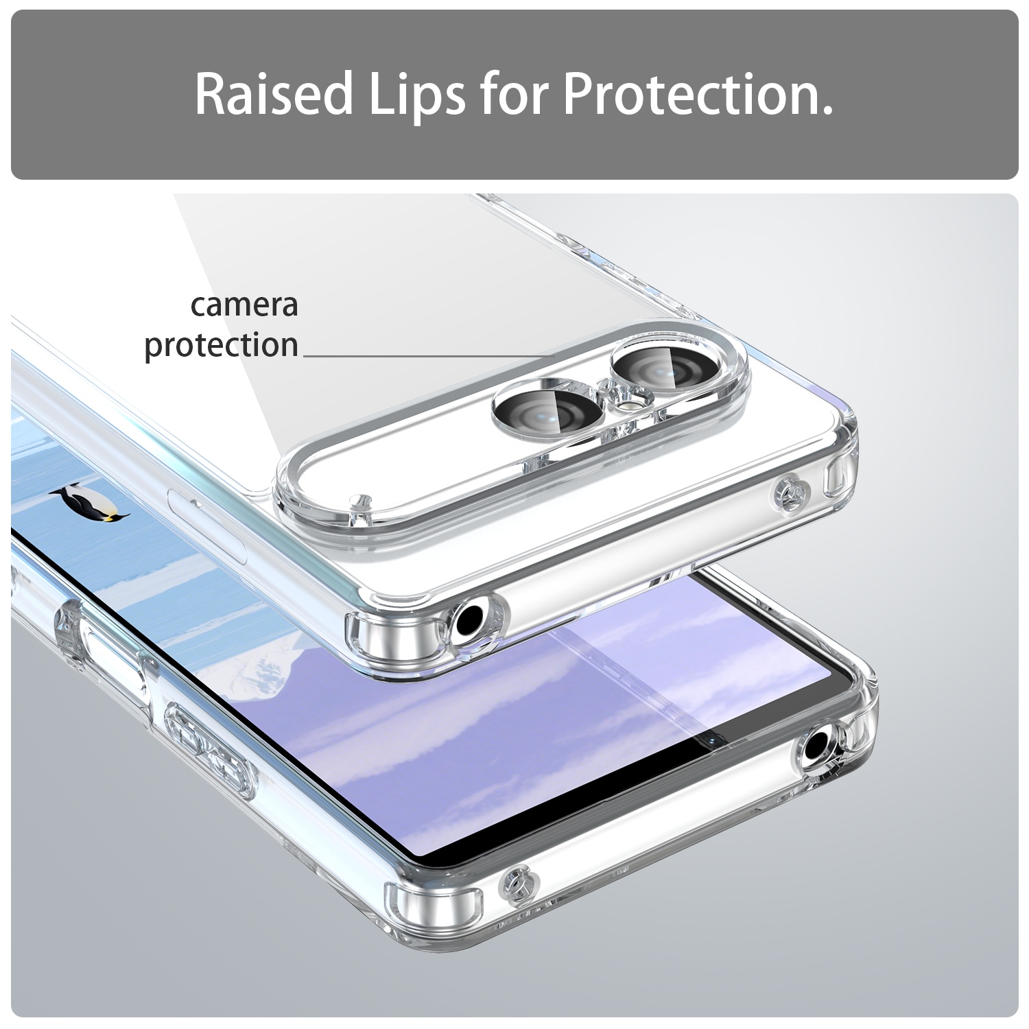 Hybriddeksel Sony Xperia 10 VII Gjennomsiktig