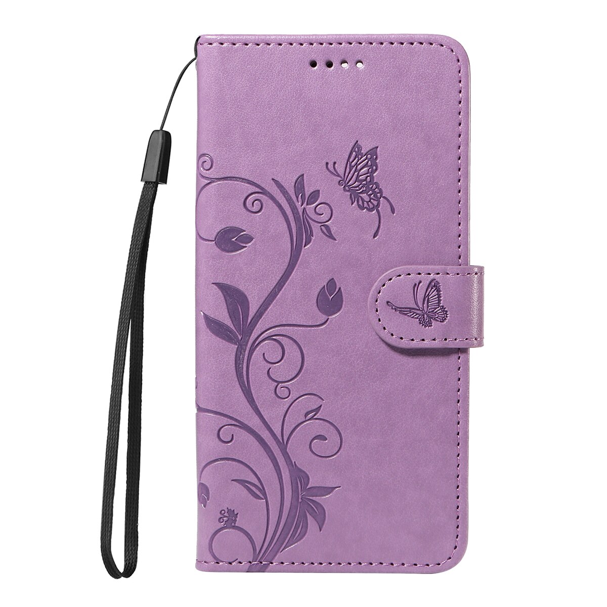 Lærveske Sommerfugler Sony Xperia 10 VII Lilla