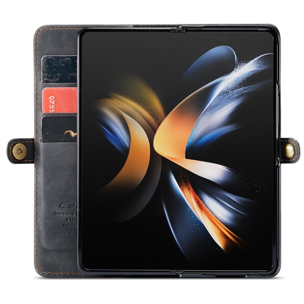 Slim Lommebokveske Samsung Galaxy Z Fold 4 svart