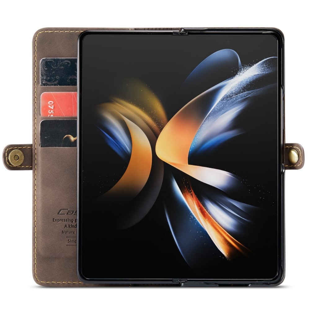 Slim Lommebokveske Samsung Galaxy Z Fold 4 brun