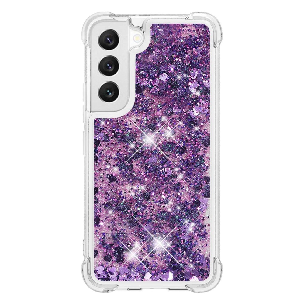 Glitter Powder TPU Deksel Samsung Galaxy S23 lilla