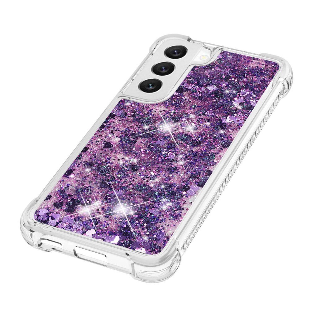 Glitter Powder TPU Deksel Samsung Galaxy S23 lilla