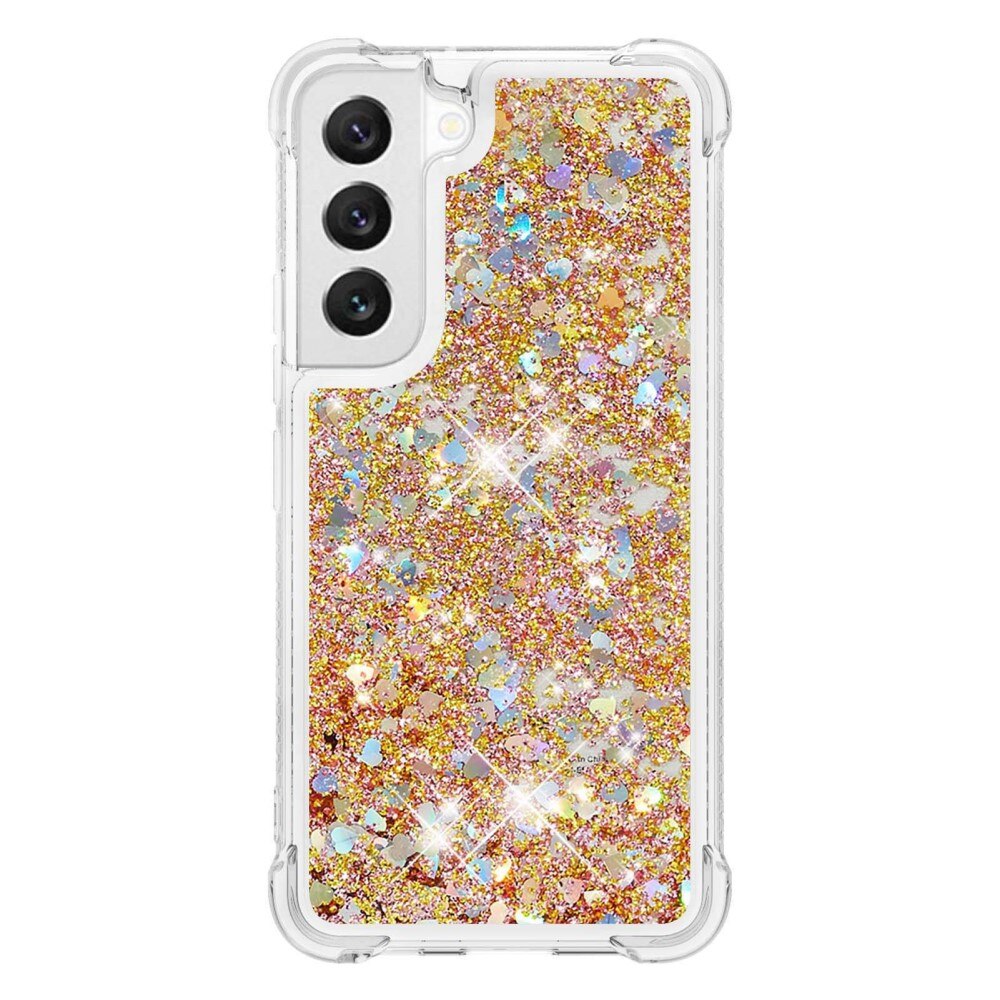 Glitter Powder TPU Deksel Samsung Galaxy S23 gull