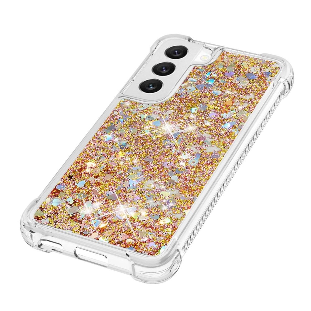 Glitter Powder TPU Deksel Samsung Galaxy S23 gull