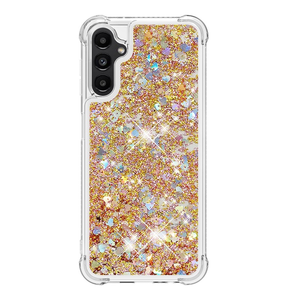 Glitter Powder TPU Deksel Samsung Galaxy A14 gull