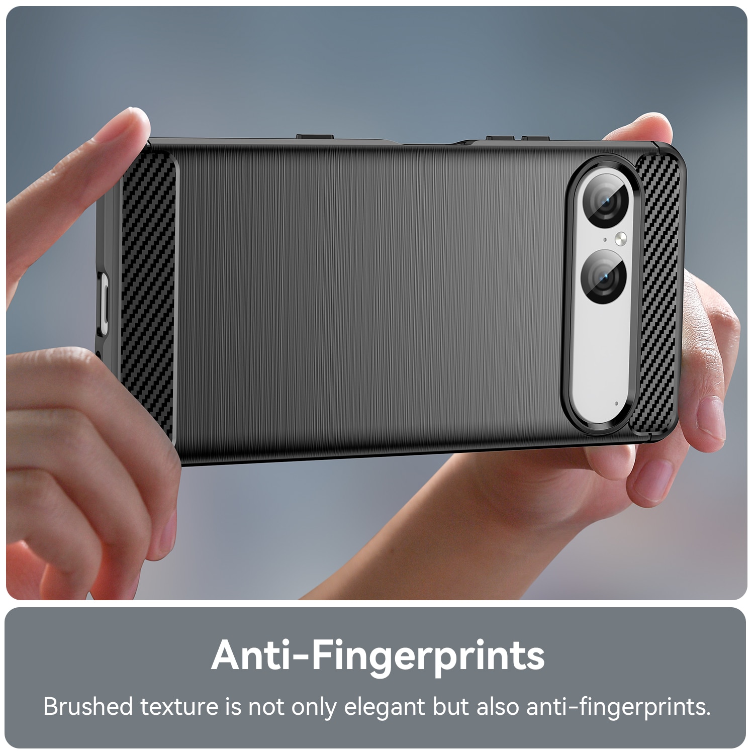 Sony Xperia 10 VII Deksel TPU Brushed Svart