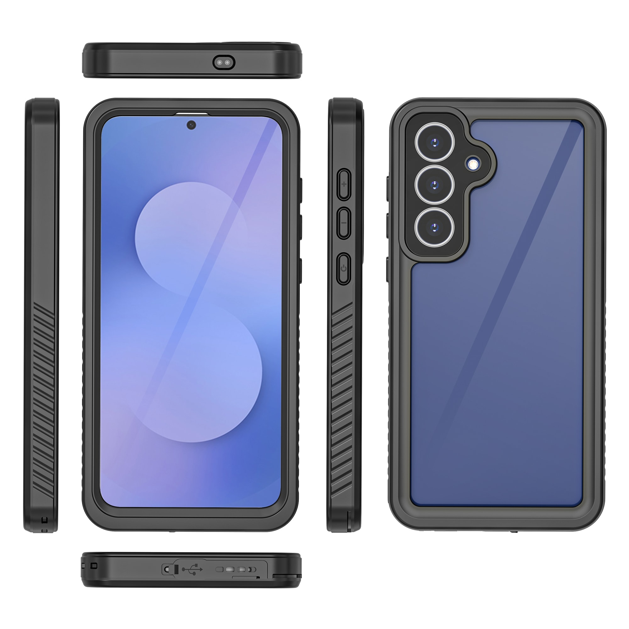 Vannbestandig Deksel Samsung Galaxy S25 FE gjennomsiktig