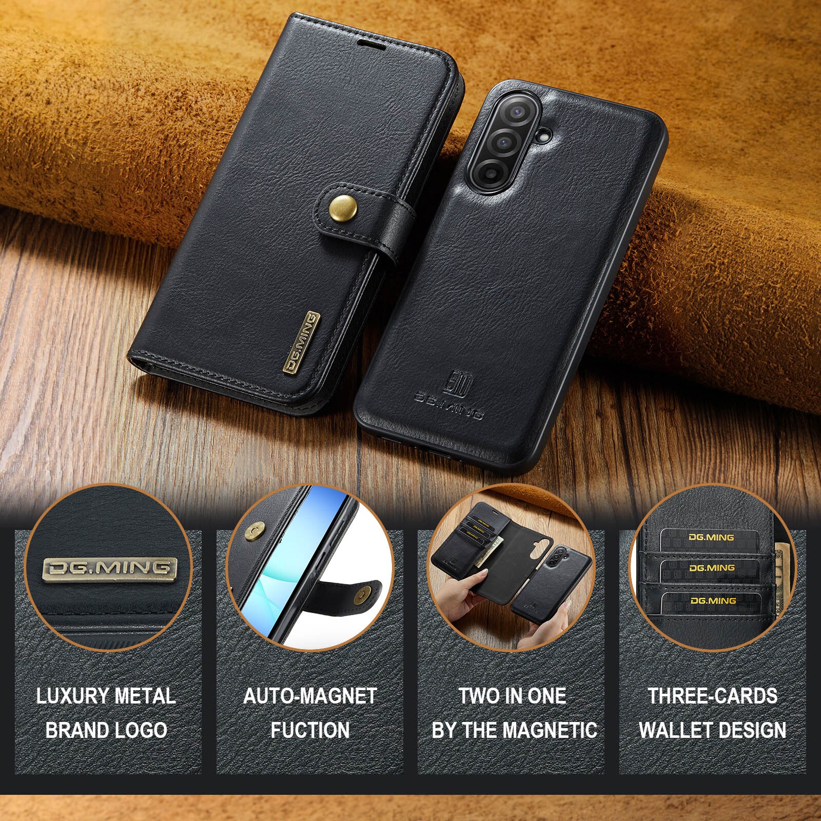Magnet Wallet Samsung Galaxy A17 Black