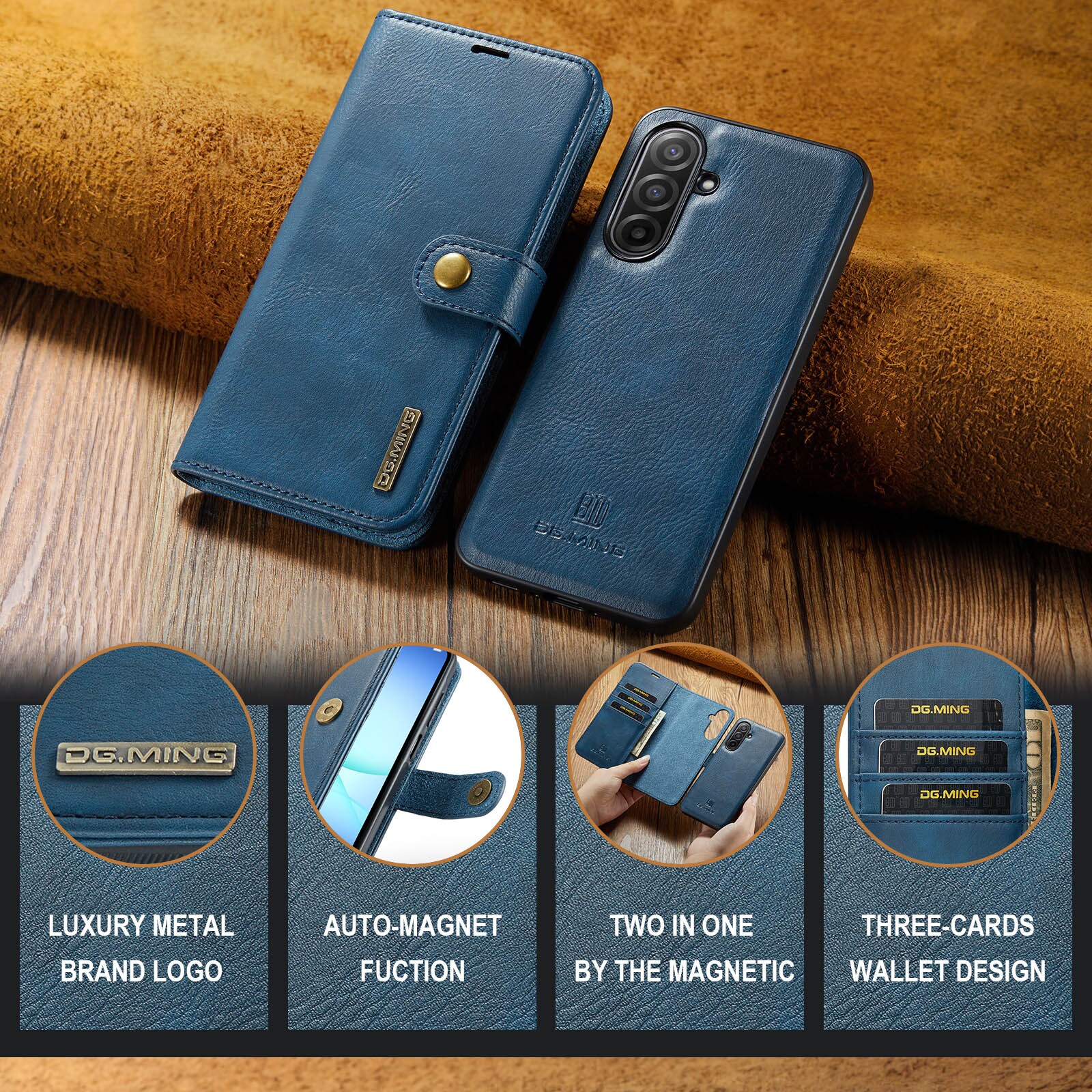 Magnet Wallet Samsung Galaxy A17 Blue