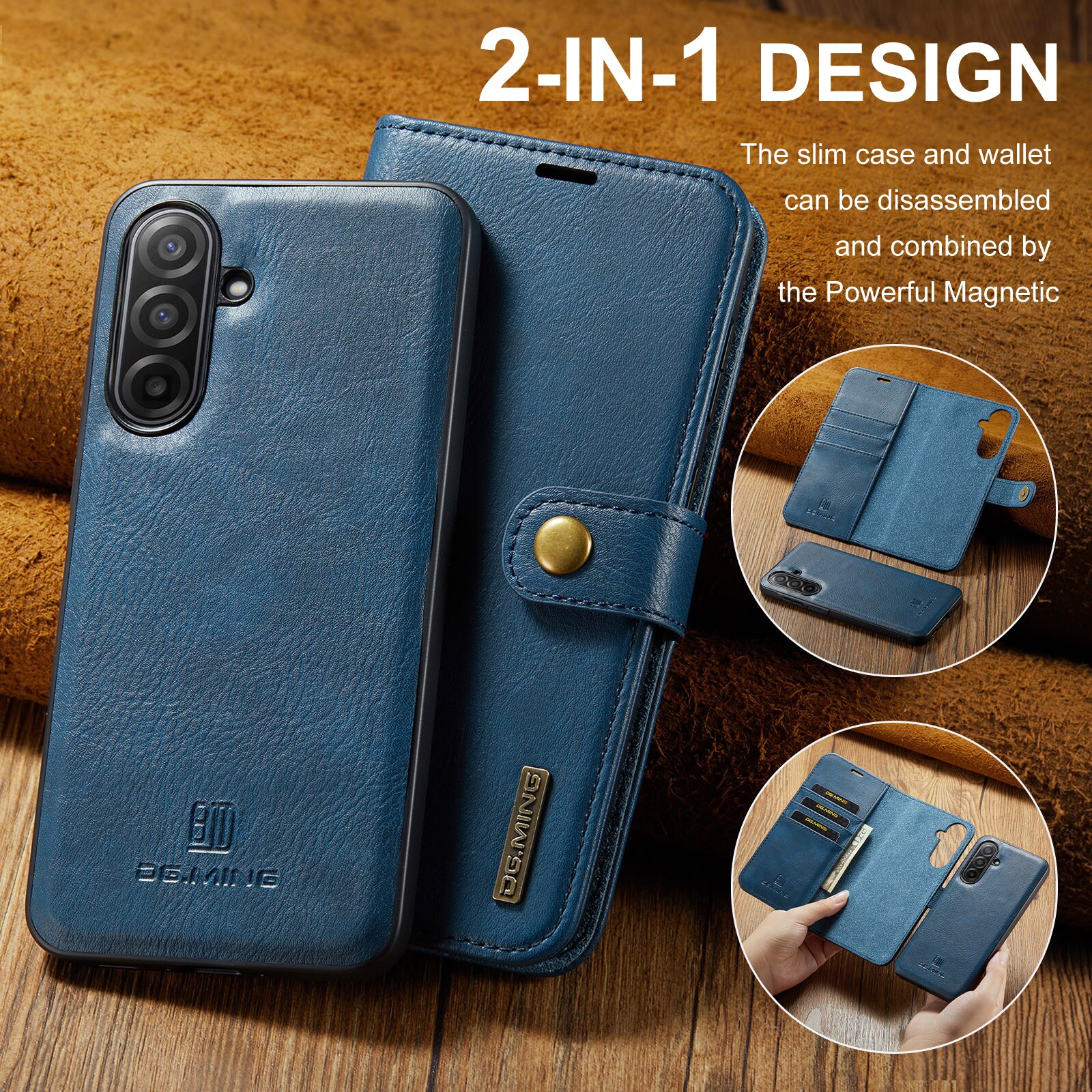 Magnet Wallet Samsung Galaxy A17 Blue
