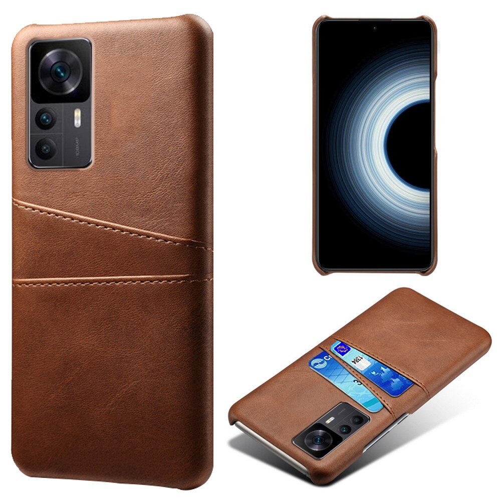 Card Slots Case Xiaomi 12T/12T Pro Brun