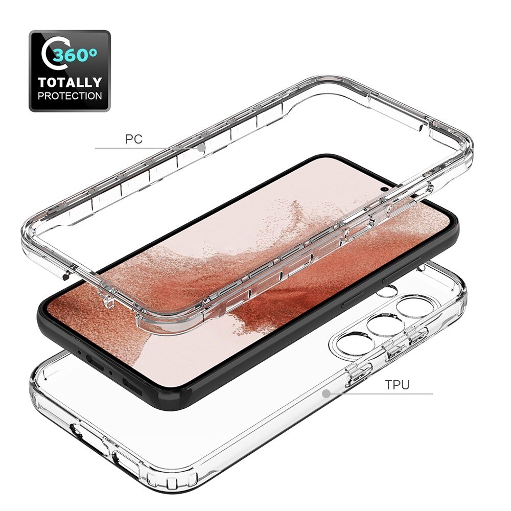 Full Cover Deksel Samsung Galaxy S23 Plus Gjennomsiktig