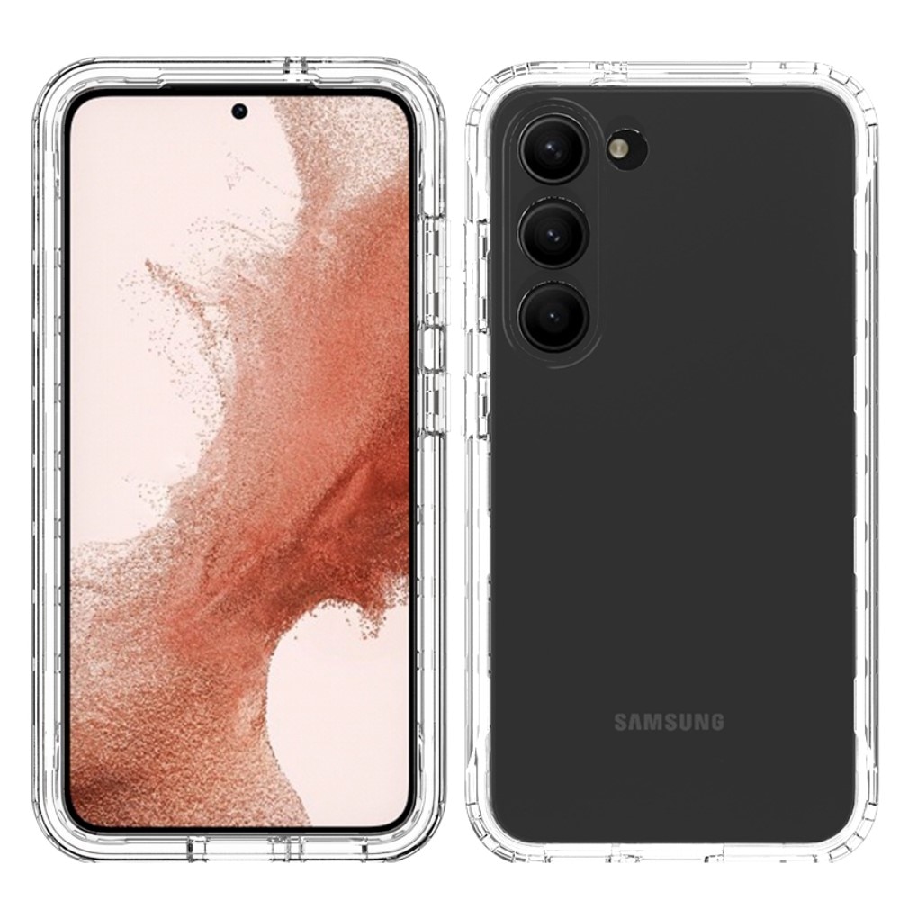 Full Protection Case Samsung Galaxy S23 Plus gjennomsiktig