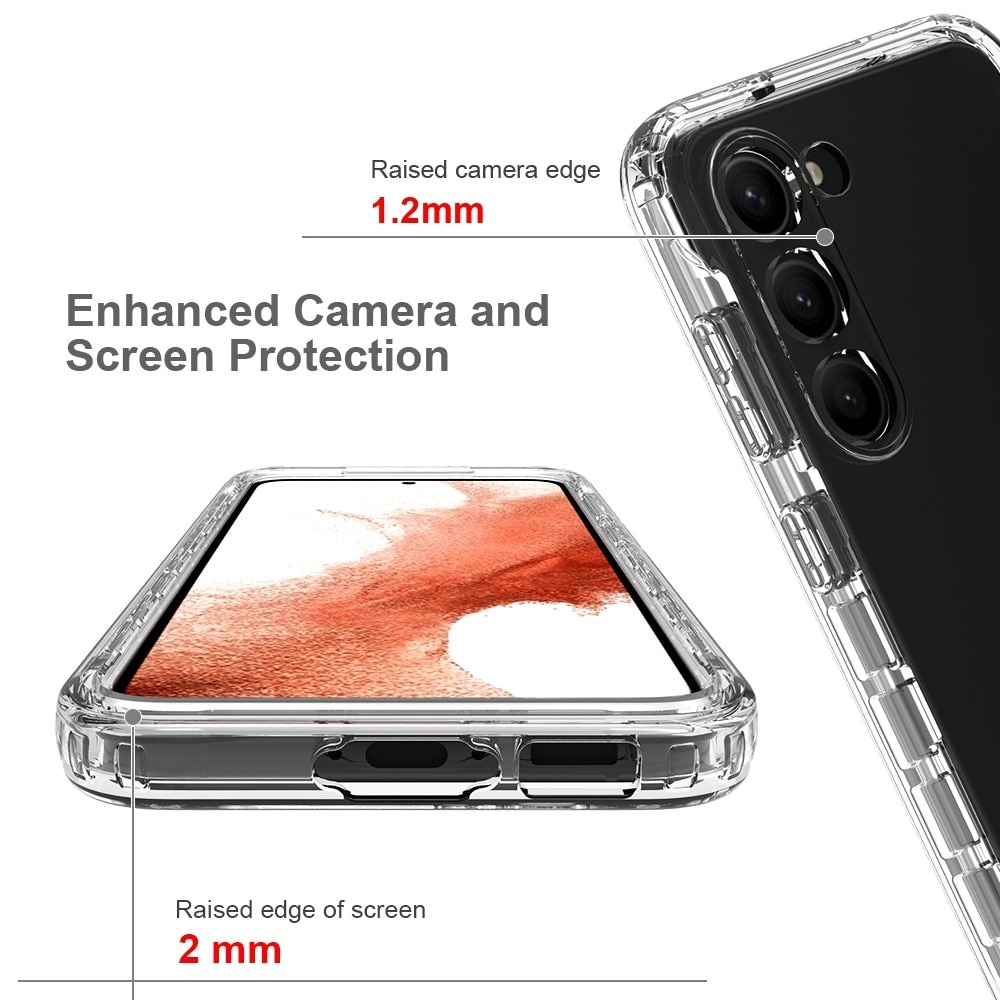 Full Protection Case Samsung Galaxy S23 Plus Gjennomsiktig