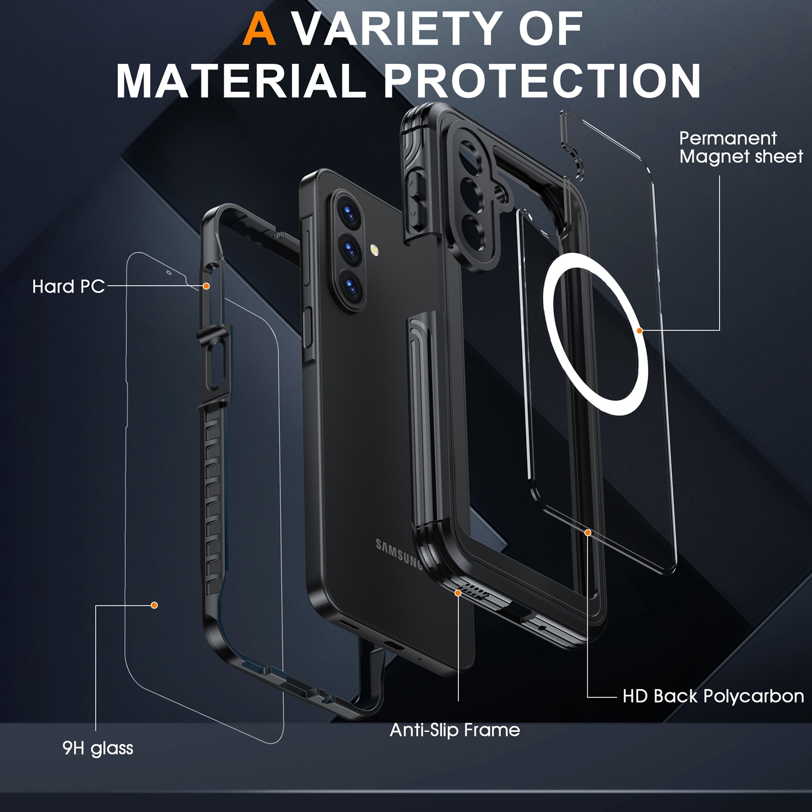 Premium Full Protection Case Samsung Galaxy A17 Black