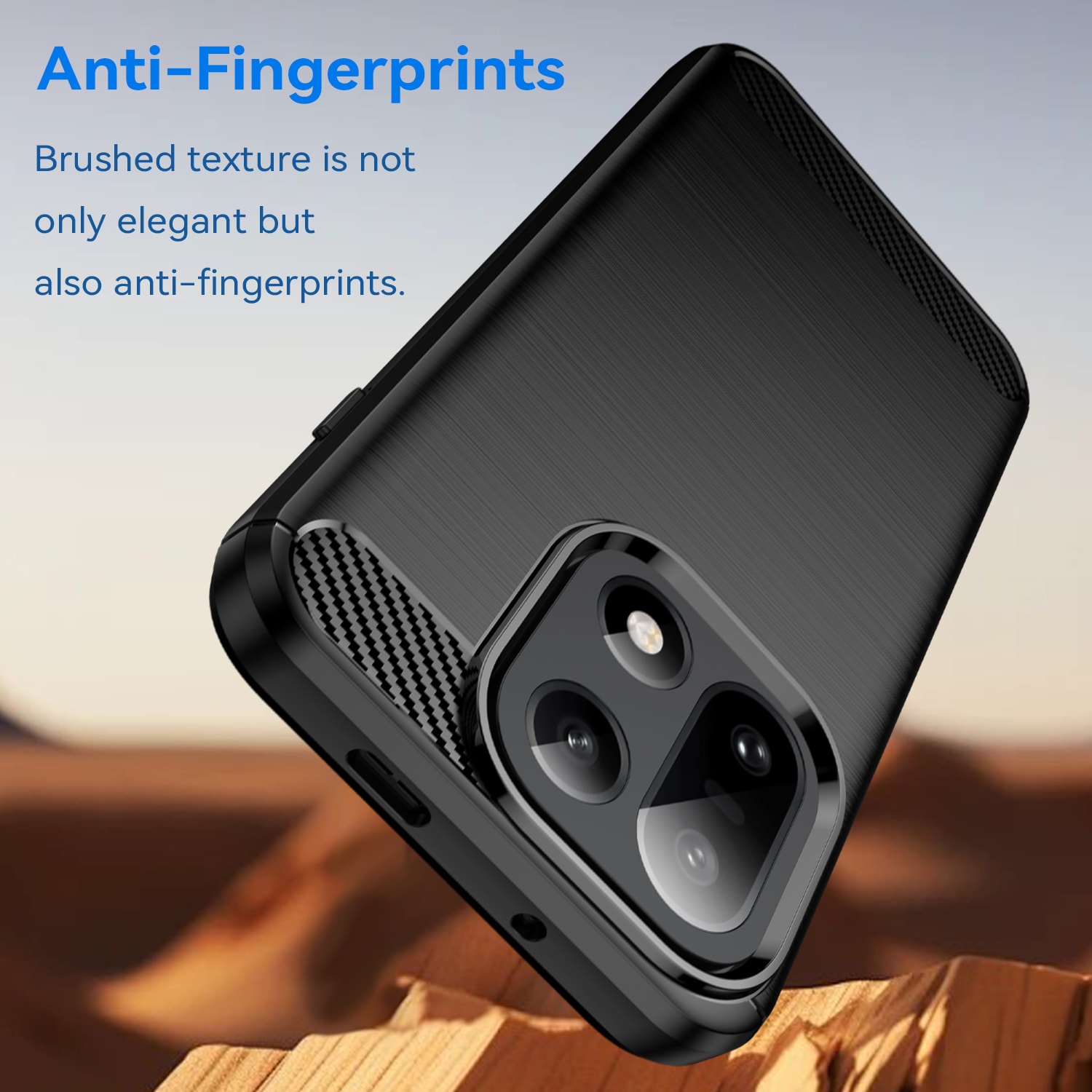  OnePlus 15 Deksel TPU Brushed Svart