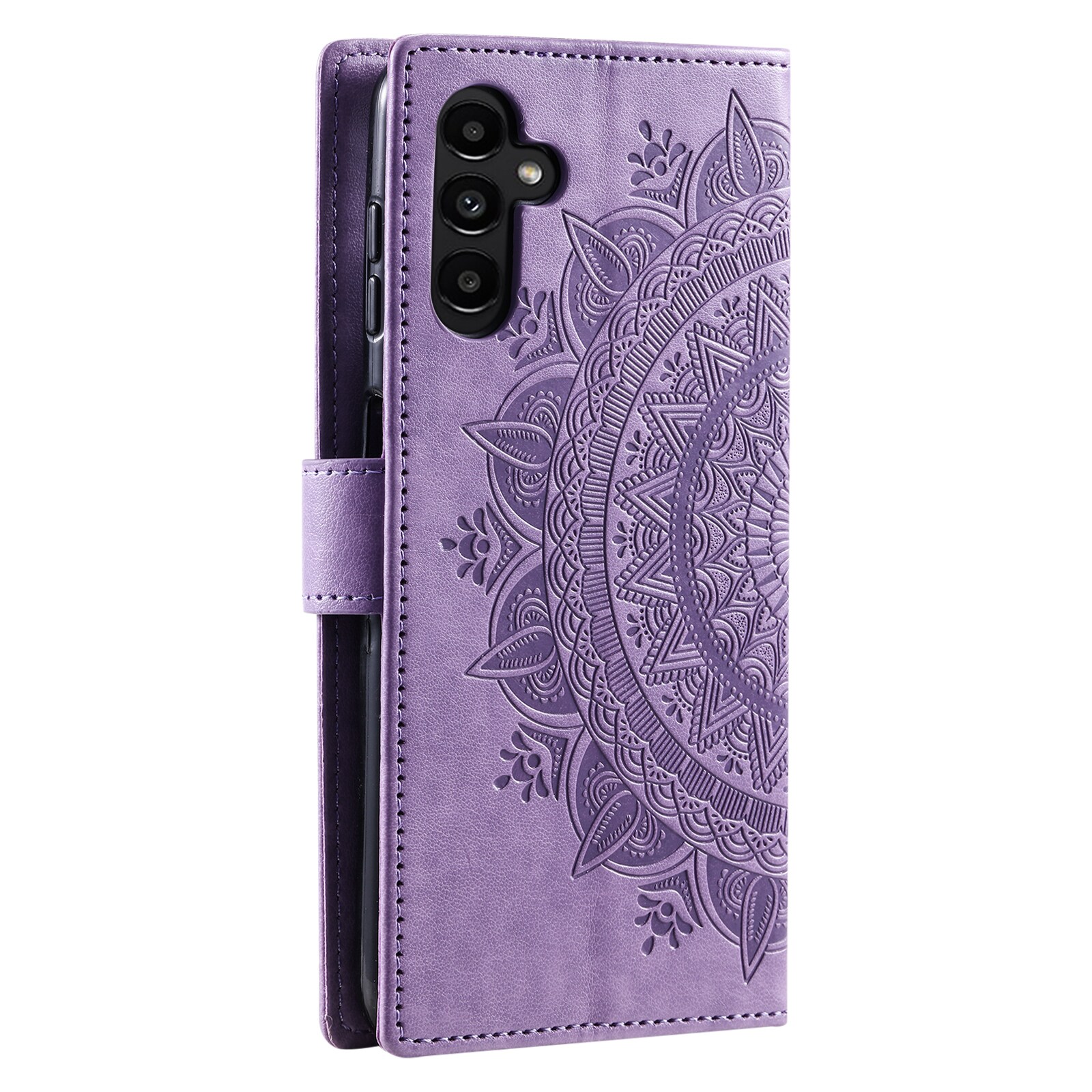 Lærveske Mandala Samsung Galaxy A37 Lilla