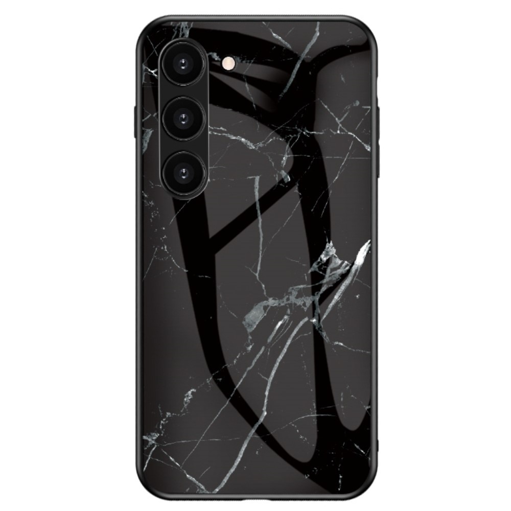 Herdet Glass Deksel Samsung Galaxy S23 svart marmor