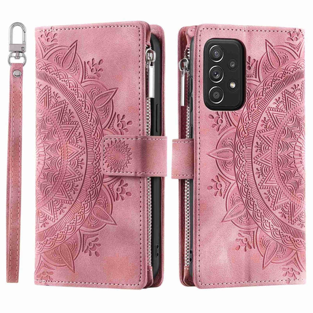 Lommebokveske Samsung Galaxy A53 Mandala rosa