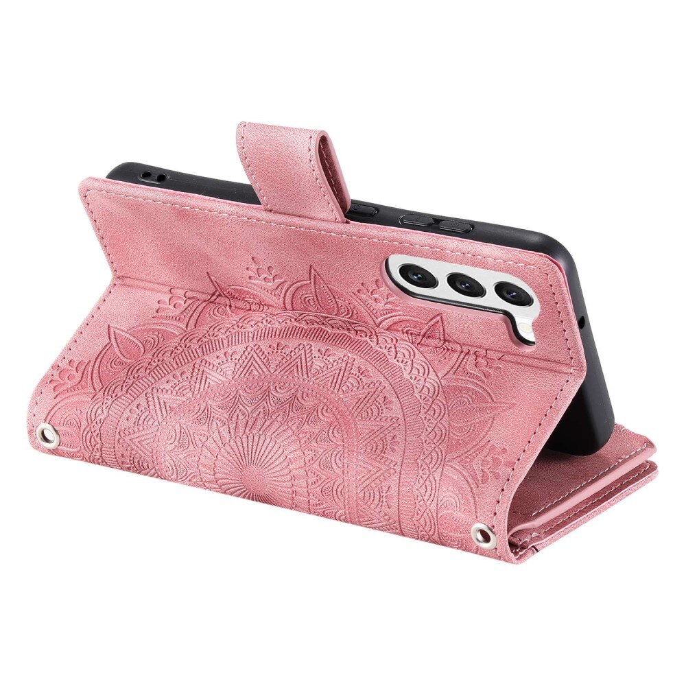 Lommebokveske Samsung Galaxy S23 Mandala rosa