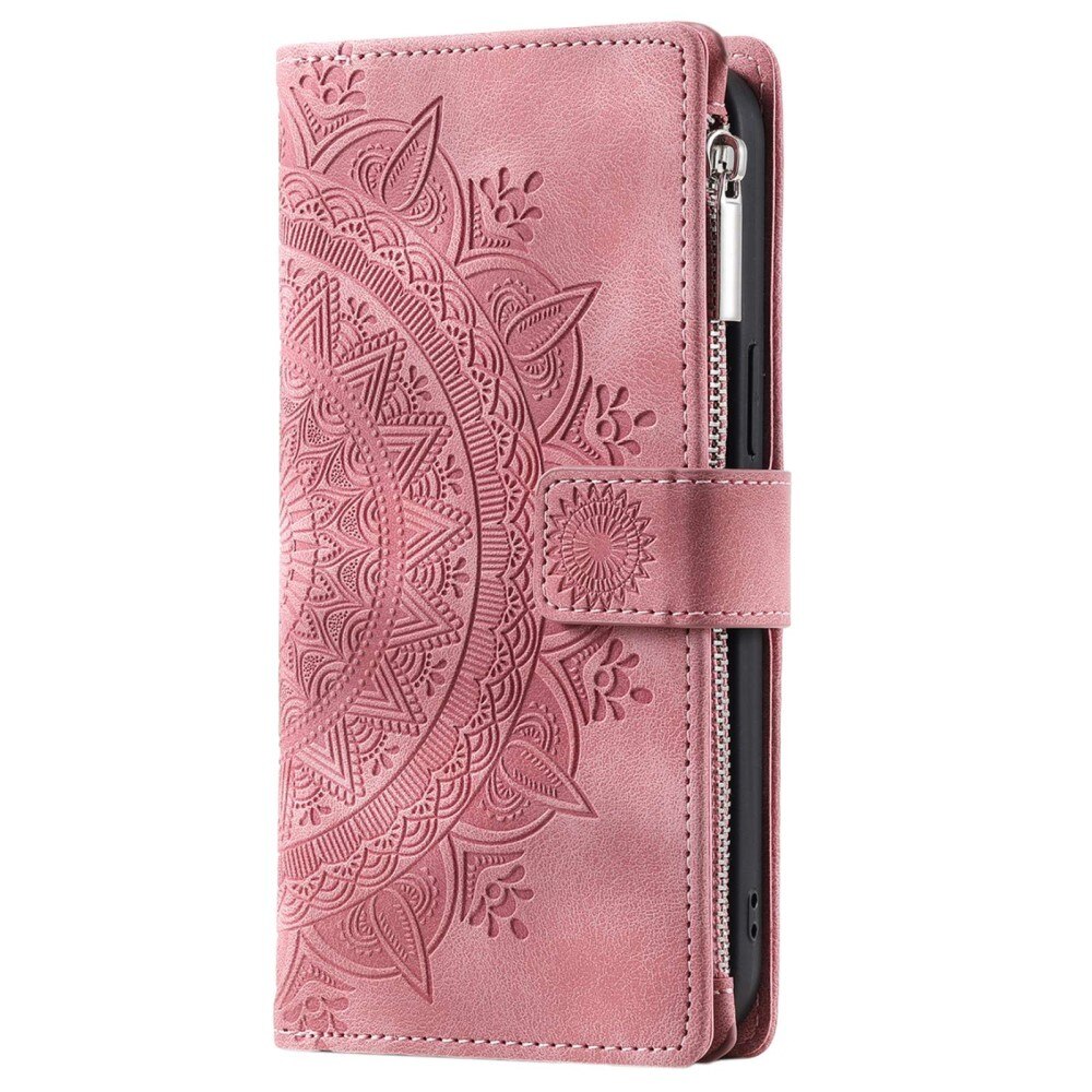 Lommebokveske Samsung Galaxy S23 Mandala rosa